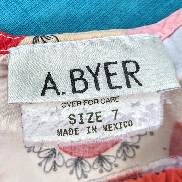 3/$15 A. Byer floral skirt (size 7) - Picture 5 of 7